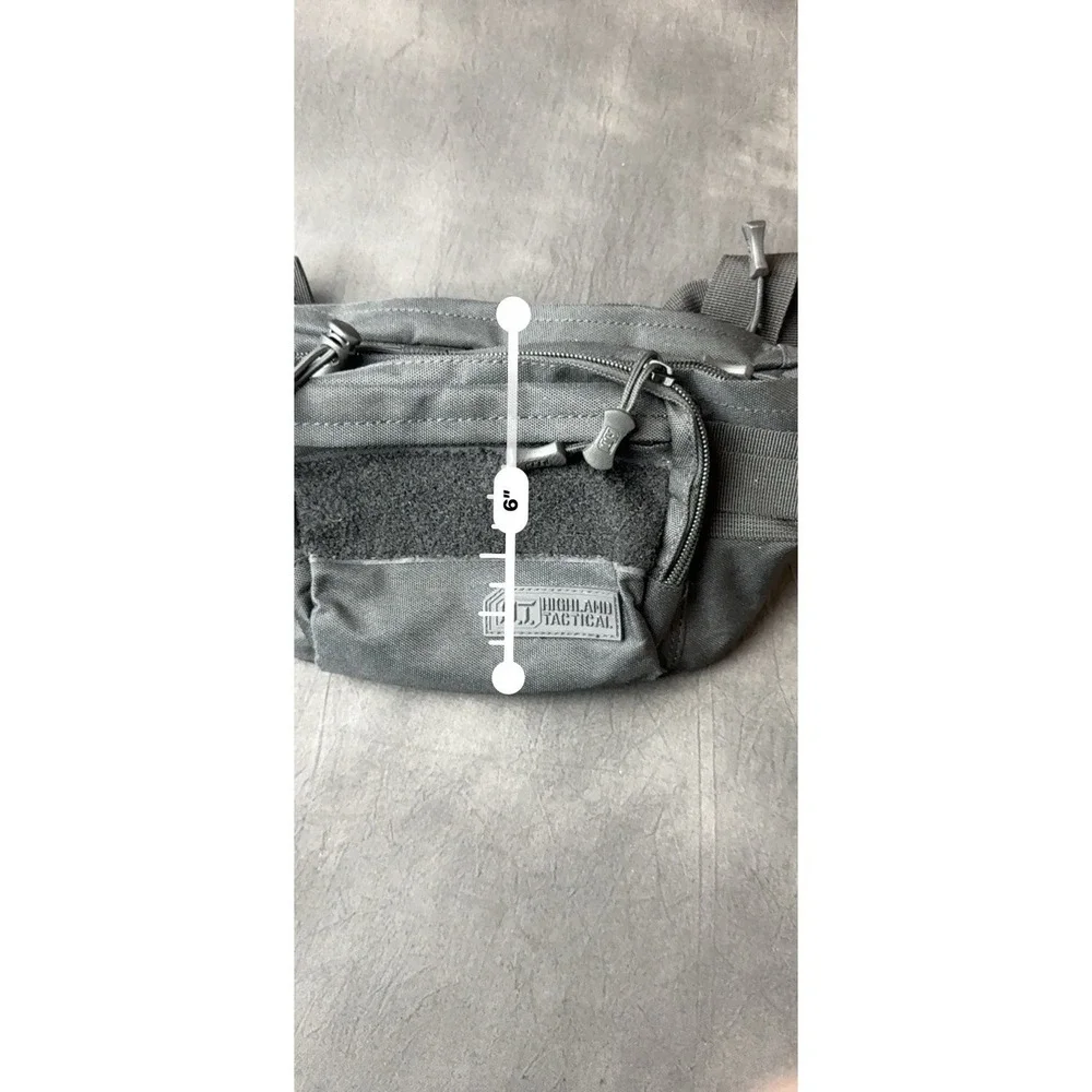 HIGHLAND TACTICAL Hunt Camping Hiking Pouch Sports Utility Zipper Gear Pouch Bag